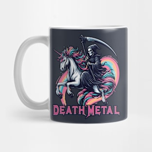 Death Metal Unicorn With Reaper Mug